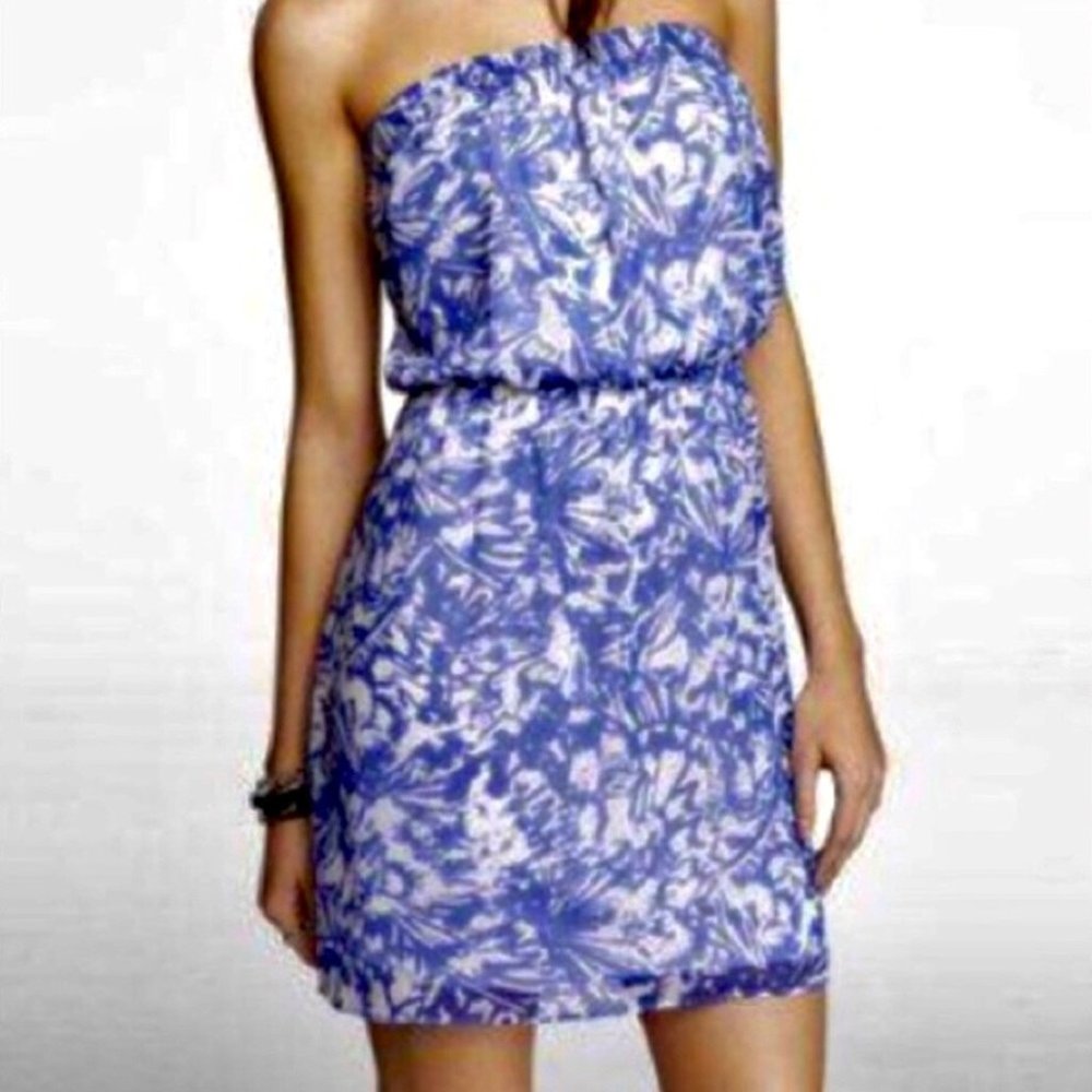 NWT Express Tube Strapless Periwinkle Dress